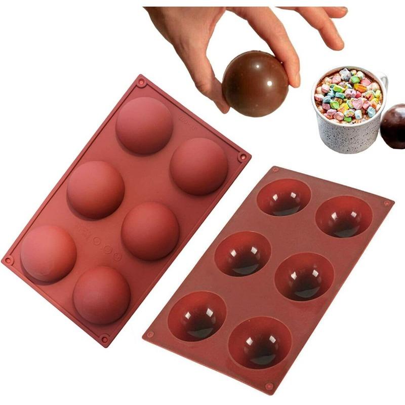 Multi-Cavity Silicone Mold for Mooncakes Chocolate Mousse Cake Filling Semi-Sphere Baking Decorations DIY Dessert Making