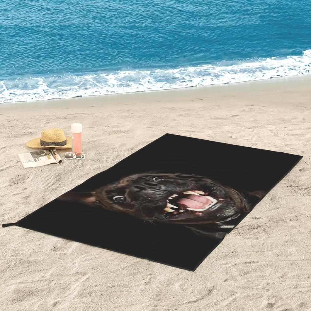 Staffordshire Bull Terrier Beach Towel Soft Microfiber Quick Dry Absorbent Quick Towels For Bath