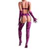 Sex Underwear Leopard Print Sexy Bra Gloves Leg Socks Set Female Spot Second Hair