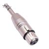 Audio Adapter Video Plug Play Anti-interference Make An Cable Connector 1/4 TRS to XLR Female Accessories