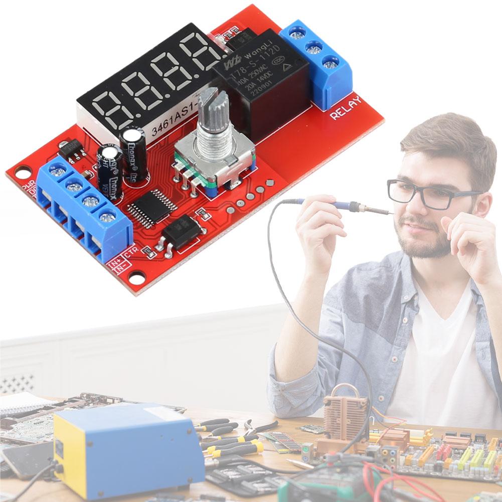 Trigger Timer Control Switch Module Adjustable Time-Delayed Trigger Timing Switch Relays Board for Pump Control