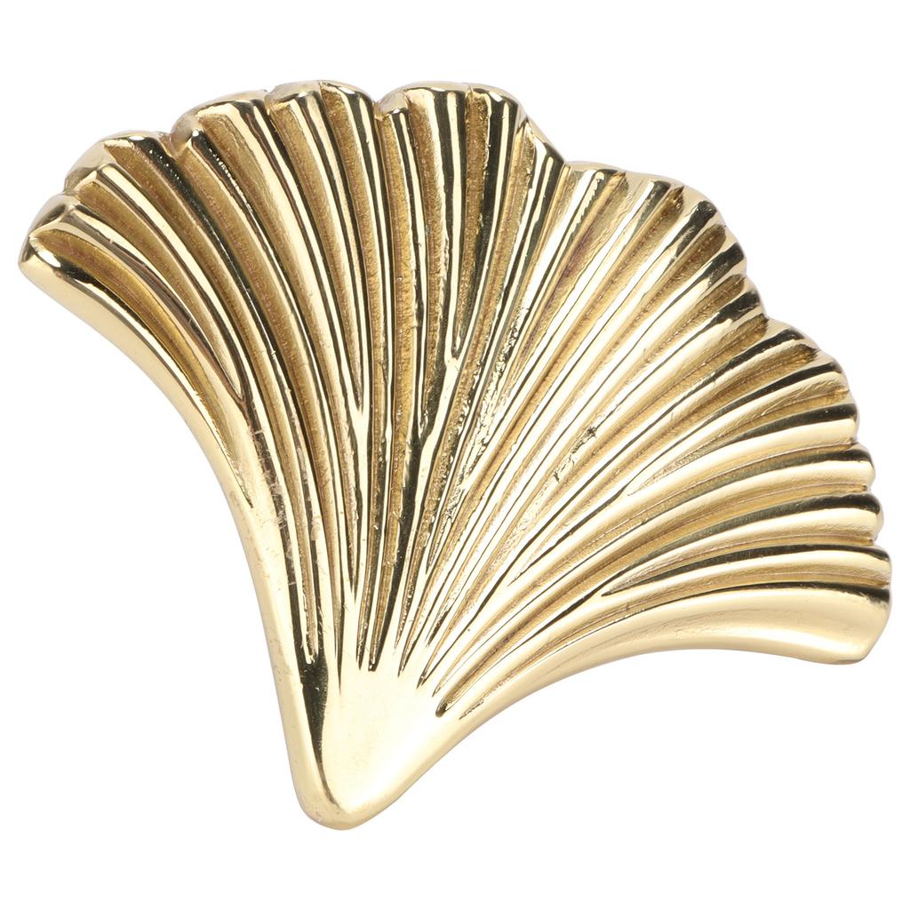 Furniture Handle Nordic Chinese Modern Ginkgo Brass Simple Leaf Pulls for Cabinets Drawers Doors Dressing Table