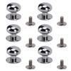 20 Sets Ball Head Stud Rivets 12mm High Hardness Screw Back Design Round Head Rivets for Handcraft
