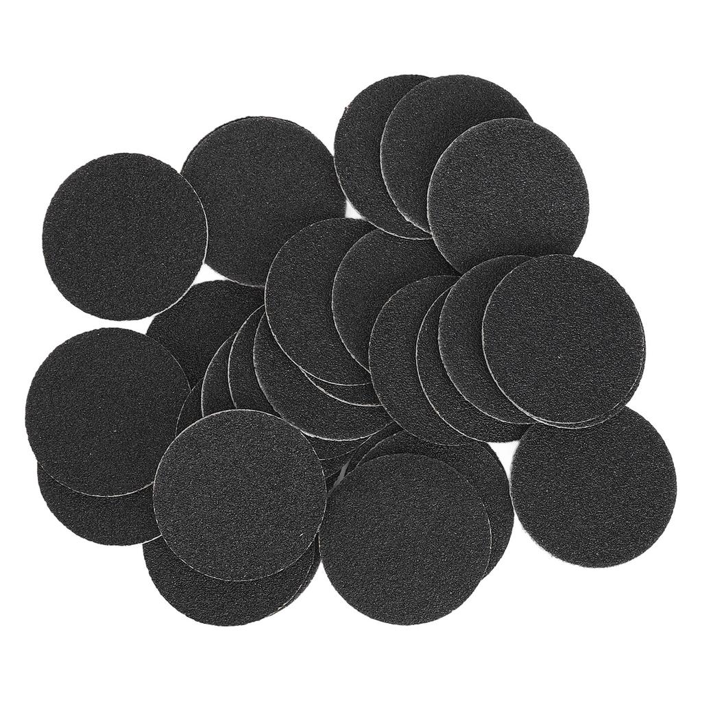 60pcs Callus Sandpaper Discs Pedicure 80 Grit Exfoliation Replacement Sandpaper Pad Grit Disk for Electric Foot File