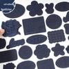 Dark Blue No-Sew Self-Adhesive Fabric Patch for Repairing Clothes, Jackets, and Pants