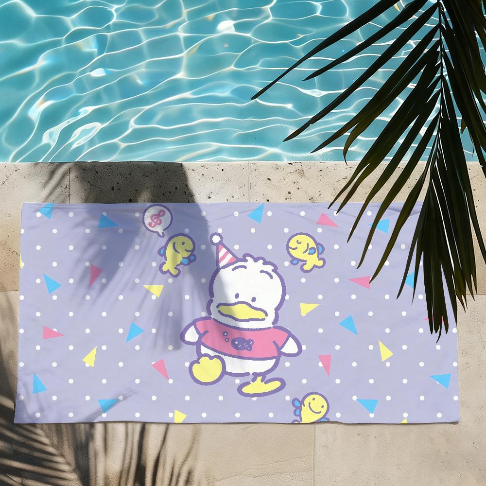 

Sa P-Pekkle Cartoon Towel Shower Sauna Travel Spa Quick Dry Gym Accessories Soft Large Beach Towels W40*H60(CM)