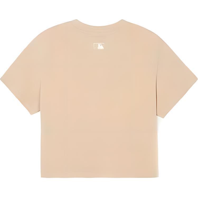 New MLB T Shirt Women's Light Beige 3FTSB0443-45BGL