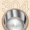 1 Set 480ml Breakfast Cup Anti-leak Anti-scalding Keep Freshing with Handle 304 Stainless Steel Heat