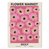 Flower Market Wall Art Decoration Colourful Spring Flowers Canvas Painting Abstract Living Room Room Poster Home Decoration