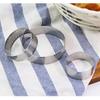 1/2/4 Stück 5cm Edelstahl Mousse Kuchenform Hitzebeständig Perforierter Runder Tarte Ring Kekse Gebäck Kreis Schneiderform Werkzeuge