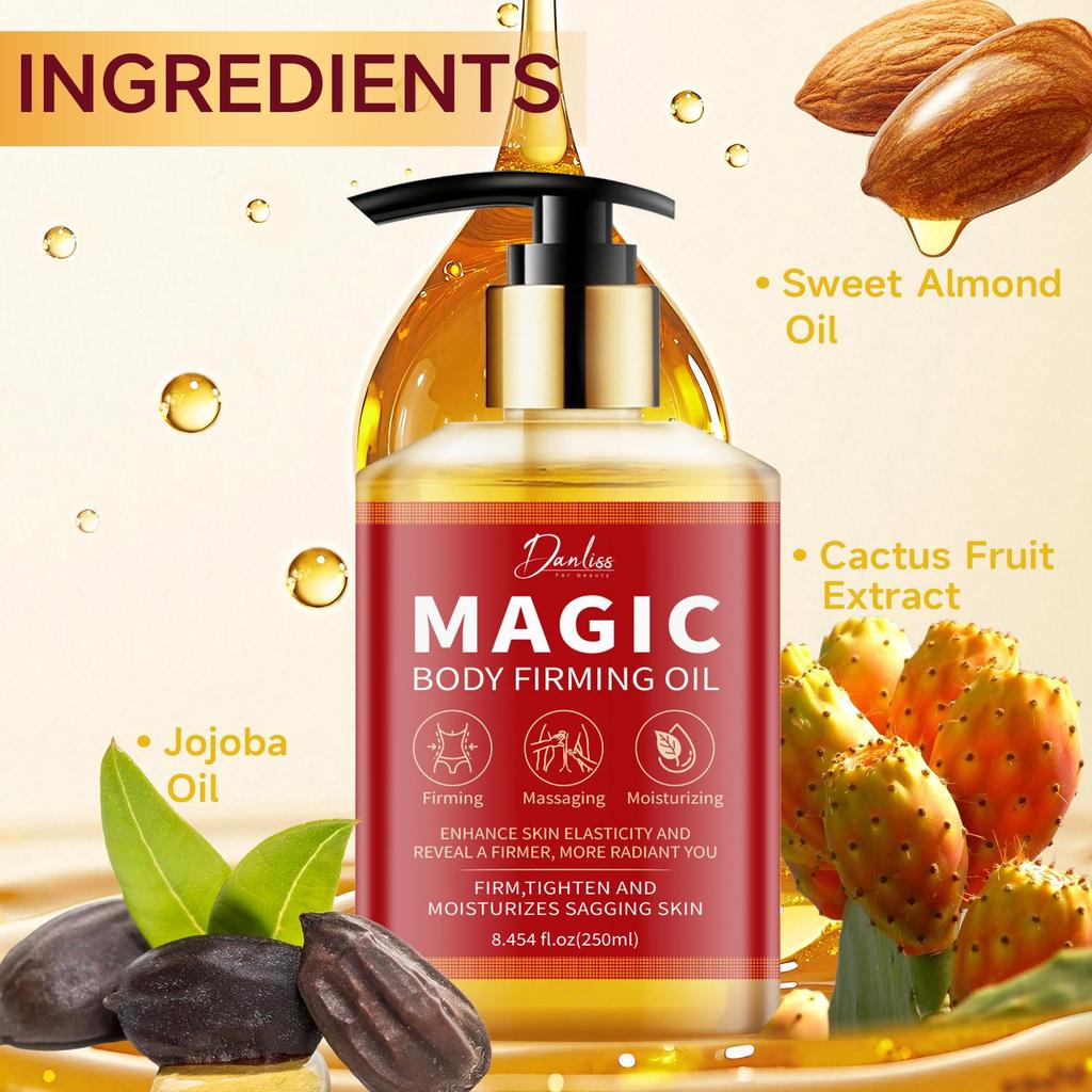 Magiczny Olejek Ujędrniający Ciało-Odżywia I Ujędrnia Skórę-Poprawia Elastyczność Skóry-Odpowiedni Dla Wszystkich Rodzajów Skóry, 250ml