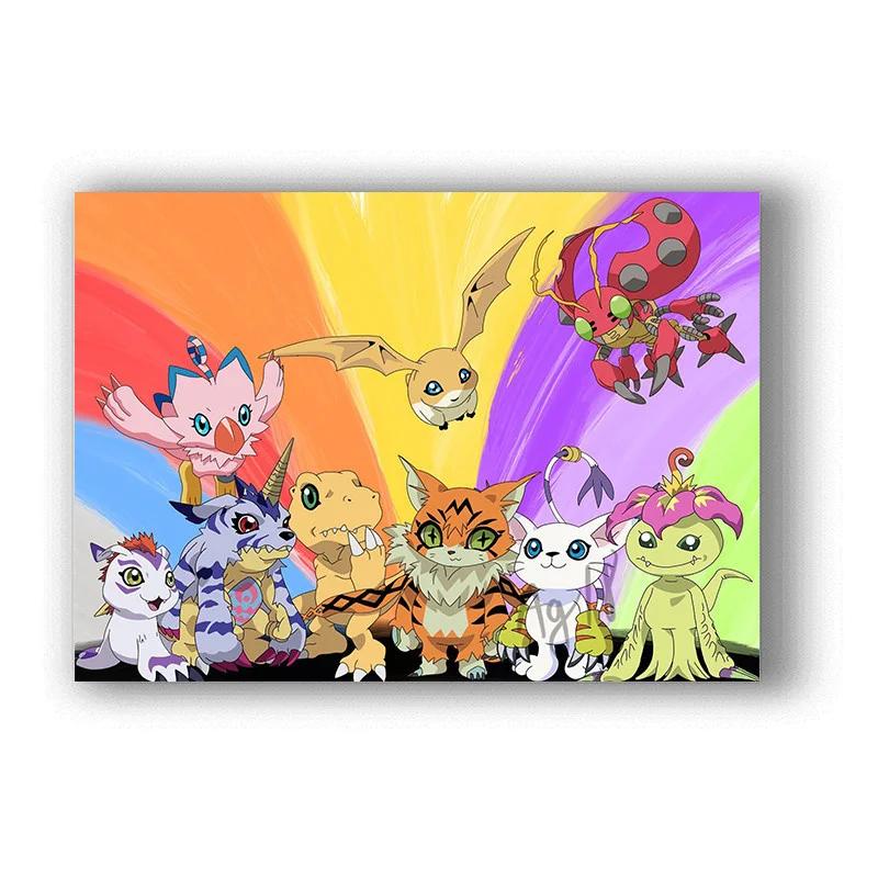 Japan Anime Digimon Adventure Tri Comic Filmdruck Kunst Leinwand Poster Für Wohnzimmer Dekoration Heim Wanddeko Bild