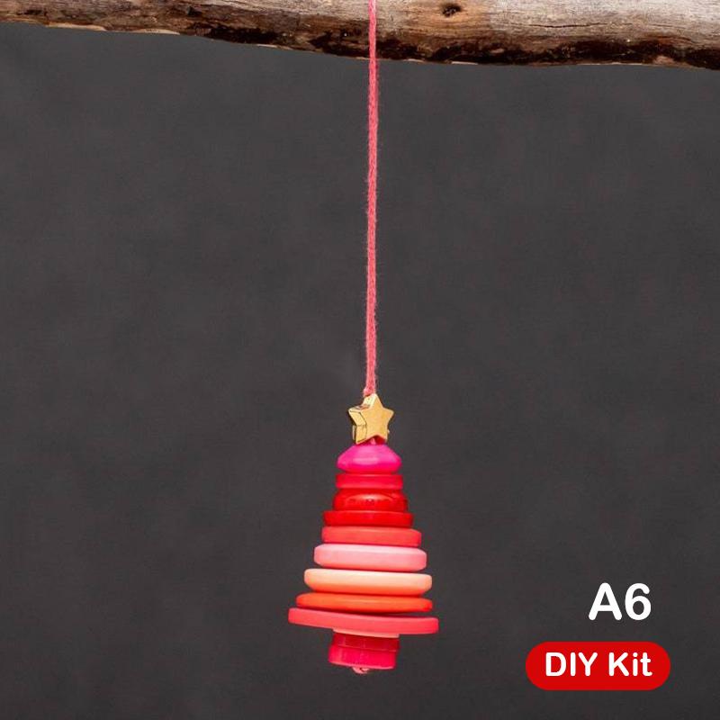 Diy Button Snowman & Angel Button Christmas Ornament Making Kit For Indoor/Outdoor Xmas Tree, Window & Party Decorations