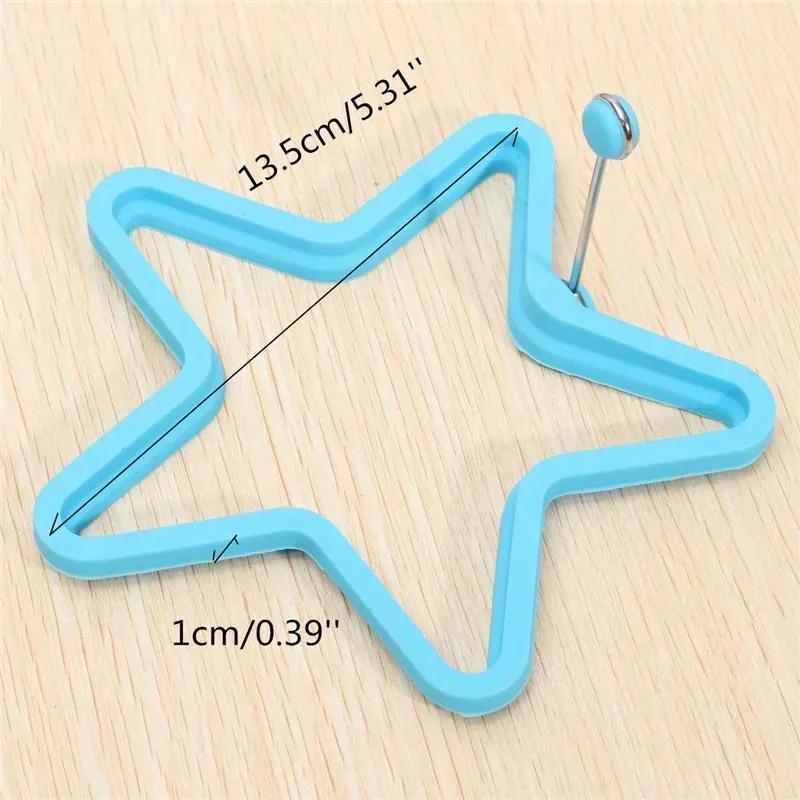 1PC Silicone Fried Egg Pancake Ring Omelette Fried Eggs Round Heart Shaped Eggs Mould for Cooking Breakfast Frying Tools OK