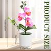 27cm Butterfly Orchid Bonsai Artificial Simulation Flower Plant Dining Table Home Room Office Vase Accessory Wedding Decoration