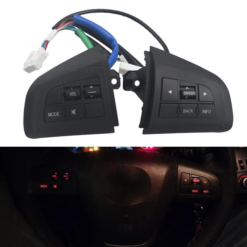 Steering Wheel Switch Volume Audio Control Button With Red Backlight For Mazda 3 BL For Mazda CX5 CX-7 2011-2015