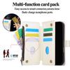 For Sharp Aquos Sense 9 8 7 Plus sense5G  Crossbody Multi-Functional Delicate Leather Comfortable Grip Zipper Bag Wallet Case