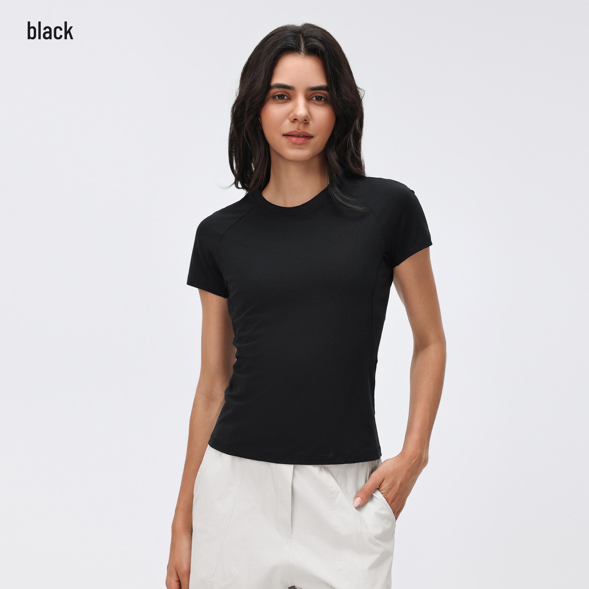 

Women s Quick-Dry Round Neck Short Sleeve Fitness Top for Yoga and Running XXL
