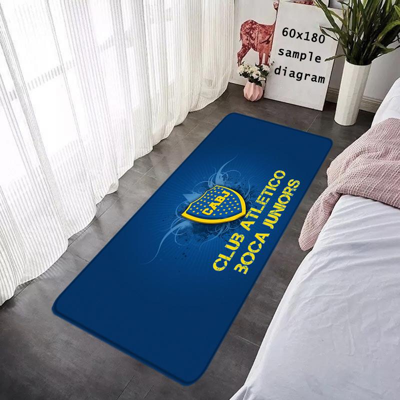 Doormat Flannel Floor Mat Indoor Foot Rug Prayer Bedside Mats Atléticos Bocas Juniors Kitchen Corridor Carpet Soft Balcony Decor