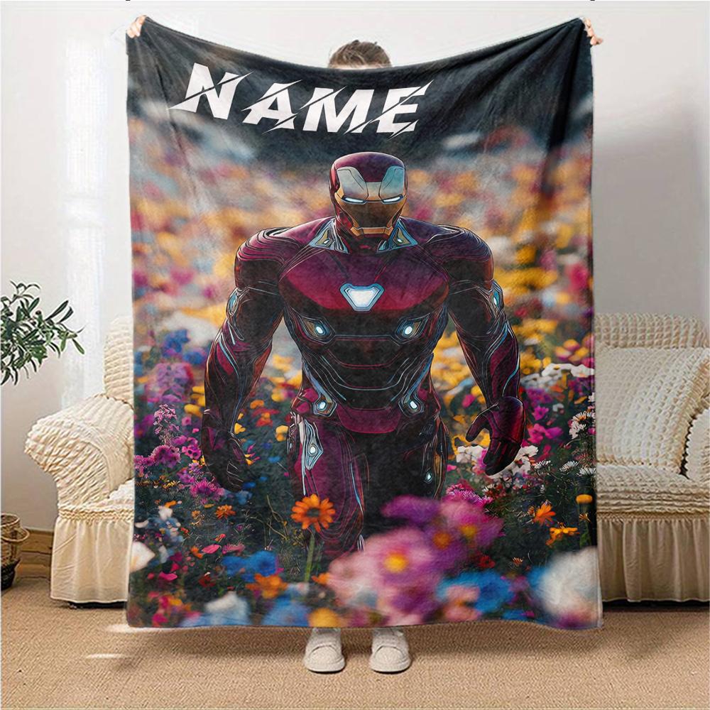 Custom Name "Venom Love Heart Theme" blanket for Couch & Bed, Plush Cozy Fuzzy Blanket Super Soft & Warm Blankets for Fall and Winter. 09084