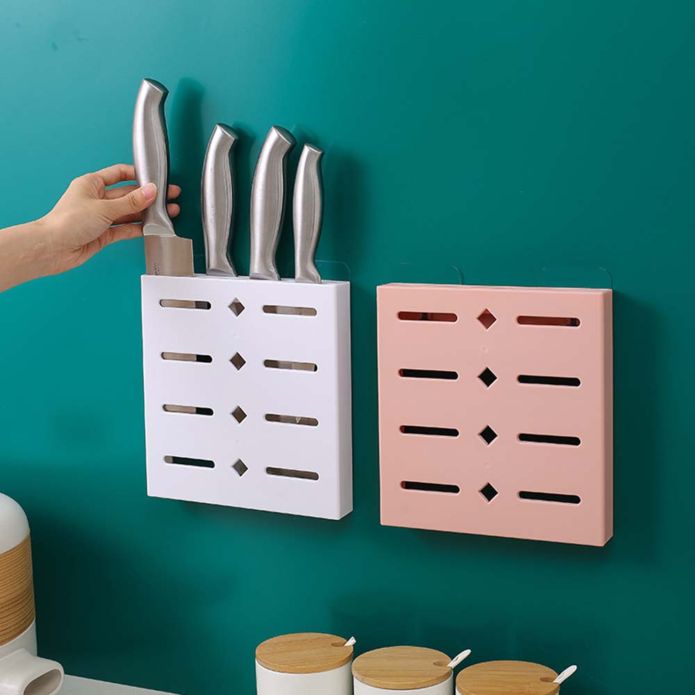 Stand Self Adhesive Wall-Mounted Cutlery Organizer Kitchen Utensils Drain Basket Storage Container