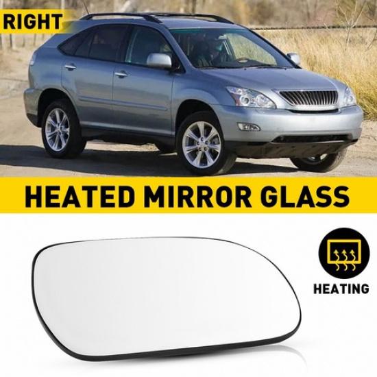 Для Lexus RX 300 330 350 400H 2004-2009 Пассажирская сторона Зеркало Стекло с подогревом EXV