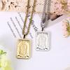 316L Stainless Steel Virgin Mary Pendant Chain Necklace For Men Women Religious Protection Accessory Gifts