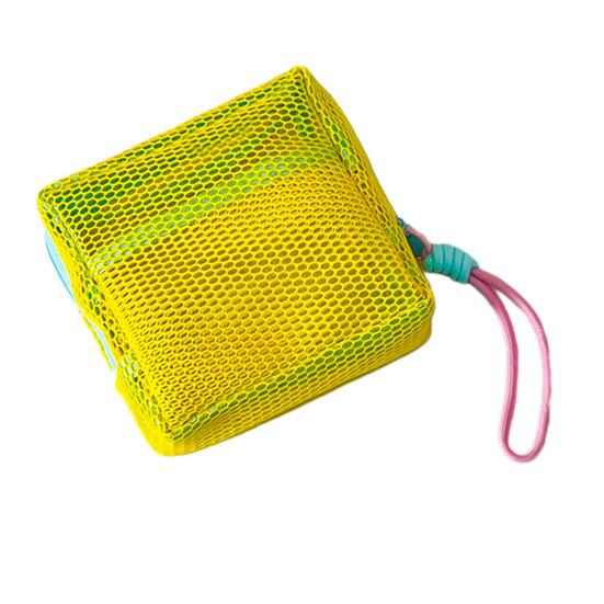 Small Mesh Toiletry Bag Portable Cosmetic Organizer Pouch Travel Makeup Bag for Women Lipsticks Brushes Keys Coins Storage