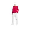 Nike Sportswear Club Fleece Solid Color Crewneck Casual Long Sleeve Sweatshirt Women sweatshirt Red DQ5474-657
