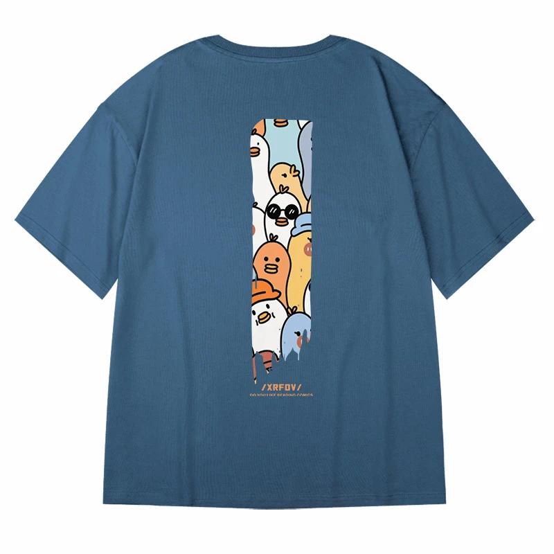 2024100% Cotton Casual Oversized Men's T-shirt Streetwear Monogram Print Line Designer T-shirt Harajuku Short Sleeve Top