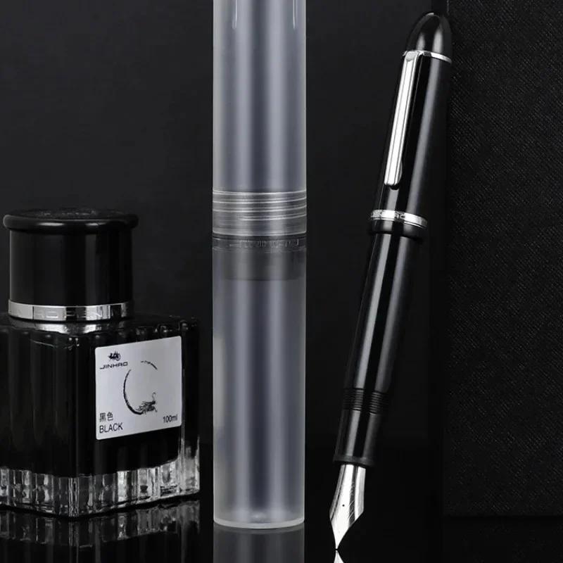 Jinhao X159 Acrylic Fountain Pen Black Color Ink Pen Student School Stationery Business Office Supplies Pens PK 9019