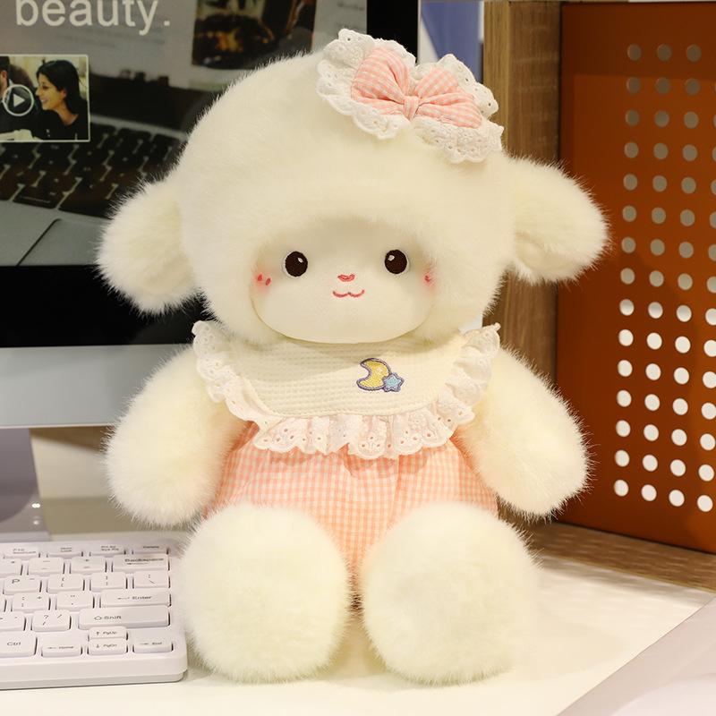 New Cute Park Plush Toy Lamb Doll Girl Sleeping with Doll Comforting Companionship Gift