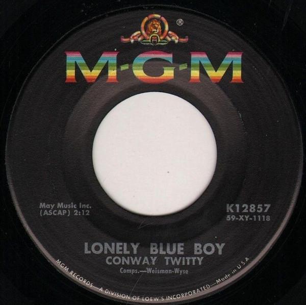 

7inch Record CONWAY TWITTY - Lonely Blue Boy K12857 MGM Records 1959 US Pop Used