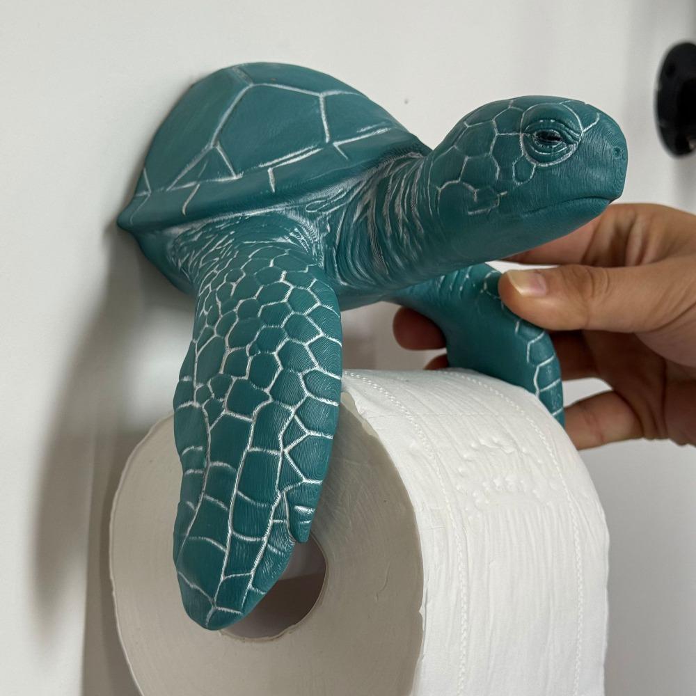 Wandmontierter Toilettenpapierhalter Haifisch Schildkröte Tissue Rollenhalter Tissue Organizer