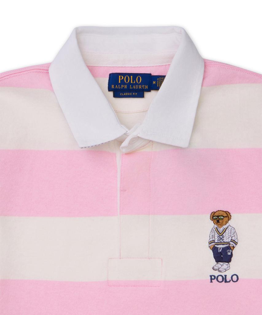 POLO RALPH LAUREN Classic Fit Polo Bear Jersey Rugby Shirt - Pink