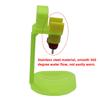 Chicken Duck Goose Nipple Water Dispenser Kit ID25mm Green Hanging Drinking Cup Stainless Steel Automatic Water Nozzle 2 Sets