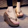Fashion Shoes for Women Roman Flip Flops Sandals Thick Platform Trend Slides Outside Woman Slippers Non Slip Summer Luxury Shoe Trend