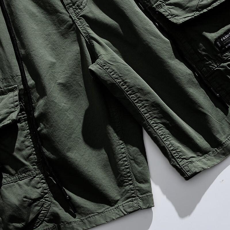 Men's Loose Fit Drawstring Cargo Shorts