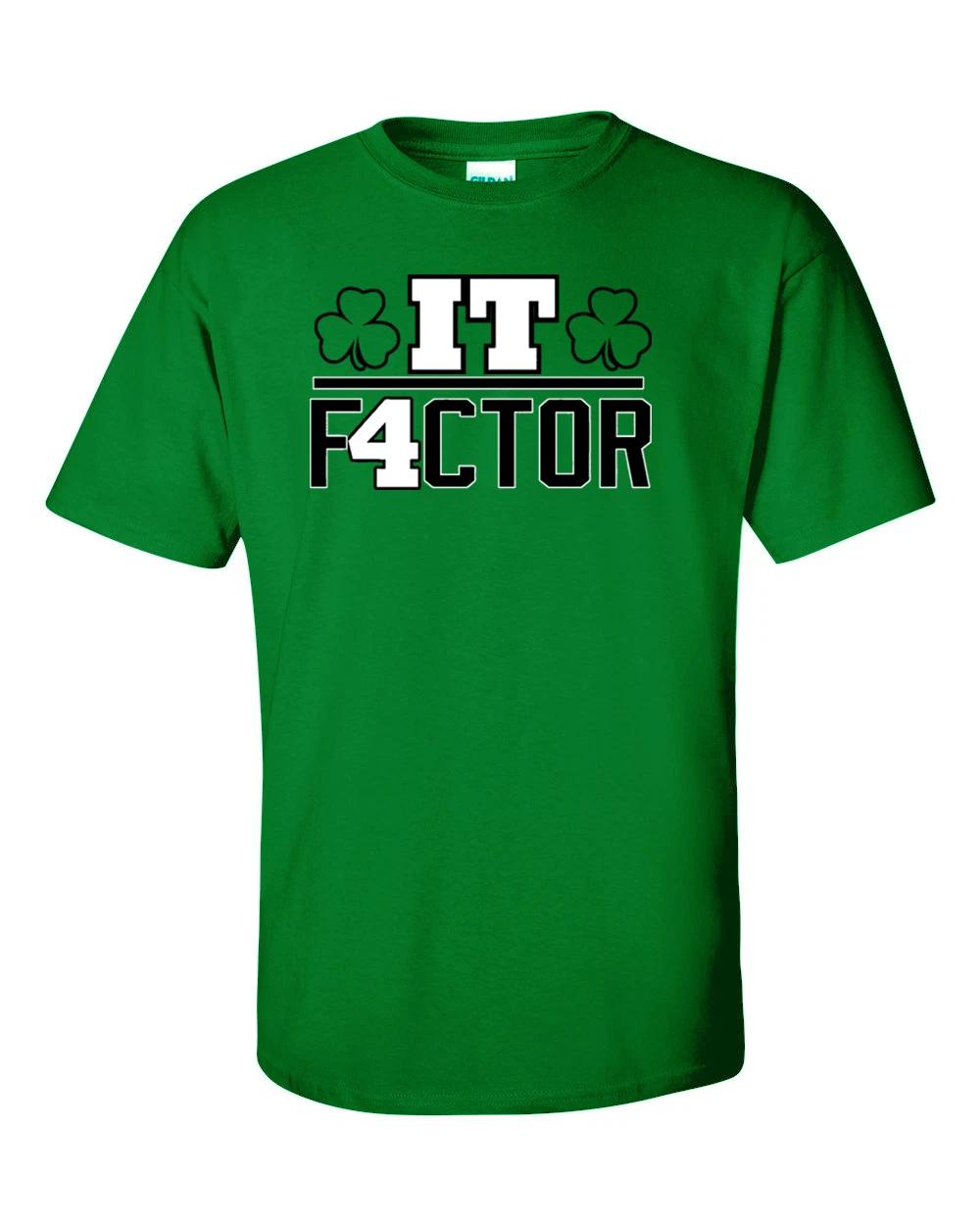 Green Isaiah Thomas Boston Celtics  It Factor  T-shirt jersey S-5XL S