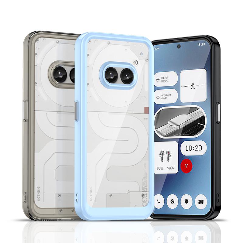 

Прозрачный противоударный чехол TPU для Nothing Phone 2a Nothing 2 1 защитная рамка полная защита цветной прозрачный чехол Nothing Phone 1 прозрачный