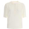 Shop   Women S Linen Collar Neck BuTTon Half Open Tencel ShorT Sleeve KniT T Sh