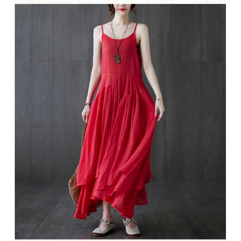 

Юбки, платья-халтер и платья на весну и лето L красный