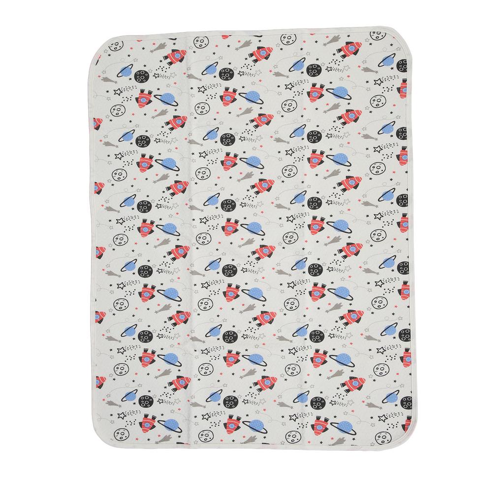 Baby Waterproof Bed Pad Washable Bedwetting Pads Baby Wateproof Bed Mat Protector for Kids Toddler Space Model