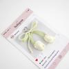 Versatile Tulip Pearl & Purple Heart Keychain with Pink Ribbon Bow