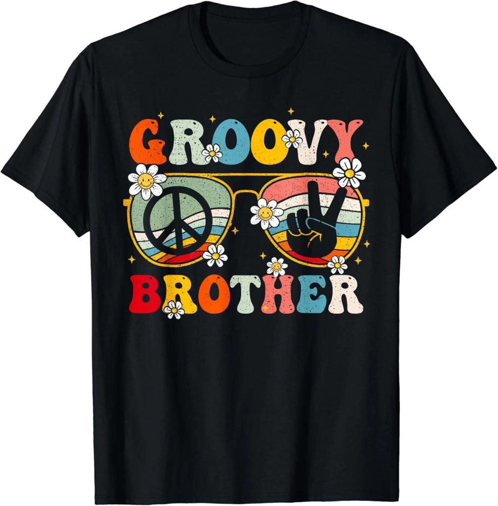 Groovy Brother Retro Matching Family Colorful 60s 70s Bro Gift Unisex T-Shirt