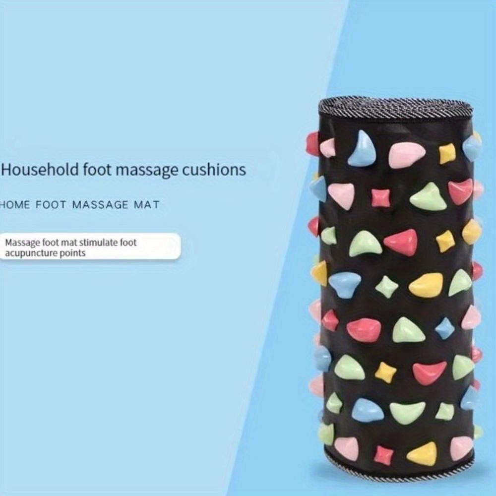Foldable Black PP Foot Massage Mat - Reflexology Acupuncture Pad For, Detox, and Improved Circulation , Acupuncture Products