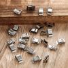 50Pcs Trailer Frame Wire Clips Solar Panel Wire Clips 304 Stainless Steel Cable Clamps Double-Wire Clip for PV Wiring