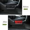Seat Adjustment Switch Panel Decor Sticker Red Carbon Fiber For 09-14 Ford F150