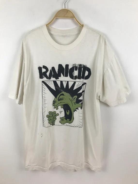 Collection Rancid Band Basic Short Sleeve Gift For Fan White T-shirt Unisex T-Shirt XL