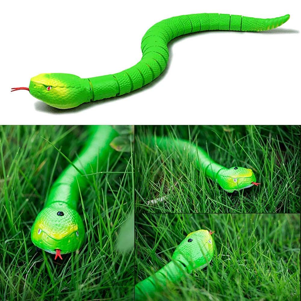 Terrifying Remote Control Snake Rattlesnake Mischief Toy With Premium Quality Green Finish